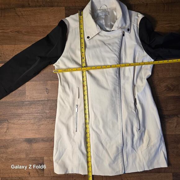 New York & Company Cream and black trench coat size xl - Picture 5 of 8